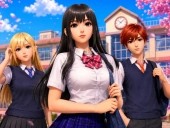 Capa do jogo High school girls classroom life