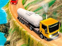 Offroad oil tanker truck drive