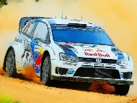 Rally car driving jigsaw