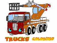 Funny trucks coloring