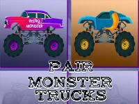 Monster trucks pair