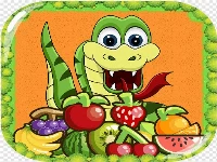 Snake and fruit